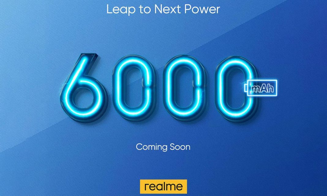 realme 6000 mah battery smartphone