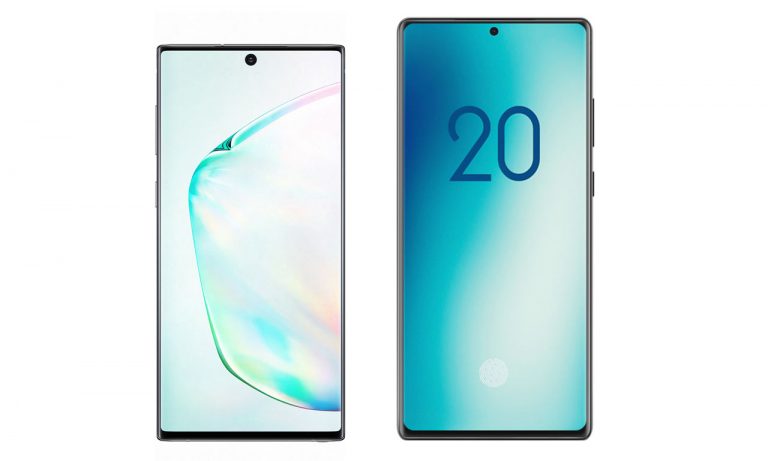 samsung galaxy note 20 vs note 10 size