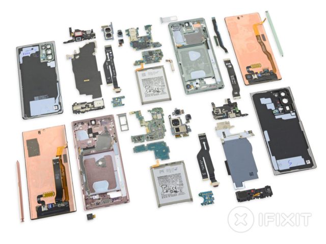 Samsung Galaxy Note 20 and Note 20 Ultra iFixit