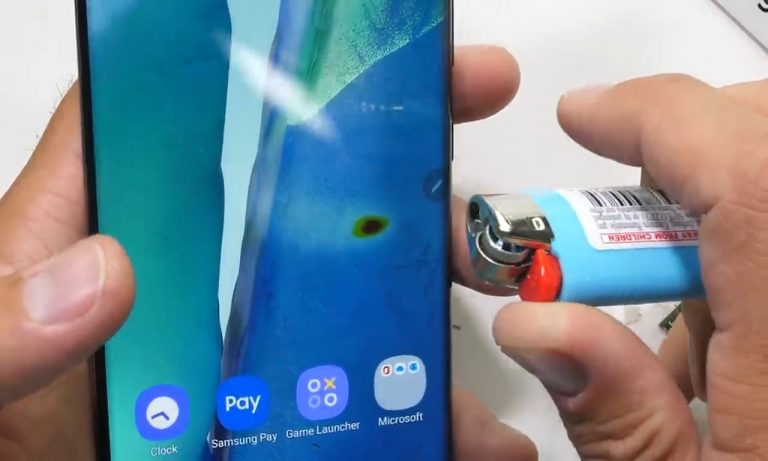 Samsung galaxy note 20 ultra jerryrigeverything fire