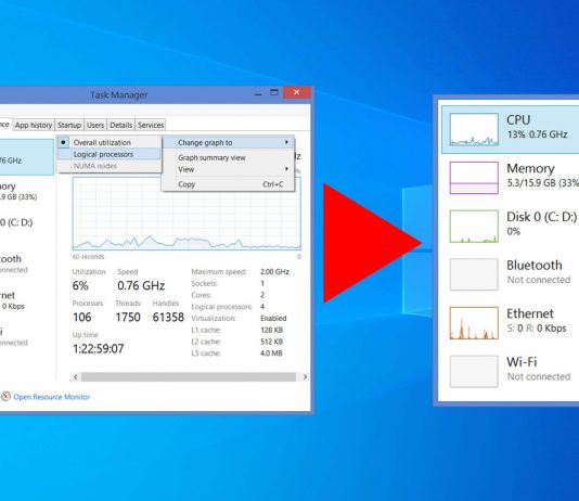 Windows 10 system info widgets