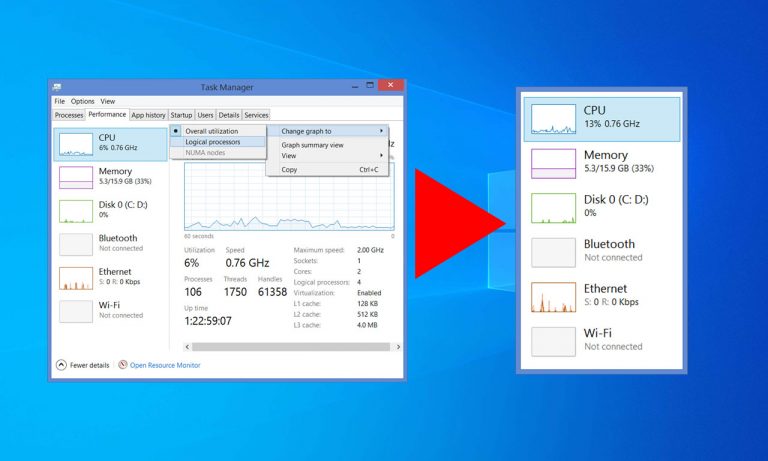 Windows 10 system info widgets