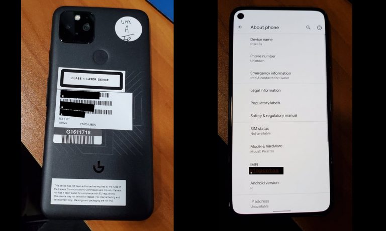 Google Pixel 5s images Google Pixel 5