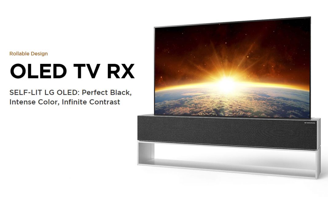 LG OLED TV RX World First Rollable TV