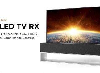 LG OLED TV RX World First Rollable TV