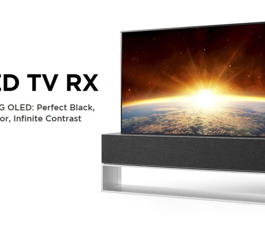 LG OLED TV RX World First Rollable TV
