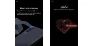 Xiaomi Mi Health App heart rate camera