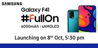 samsung galaxy f41 on flipkart