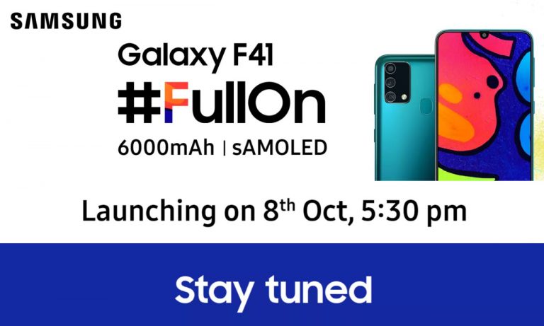 samsung galaxy f41 on flipkart