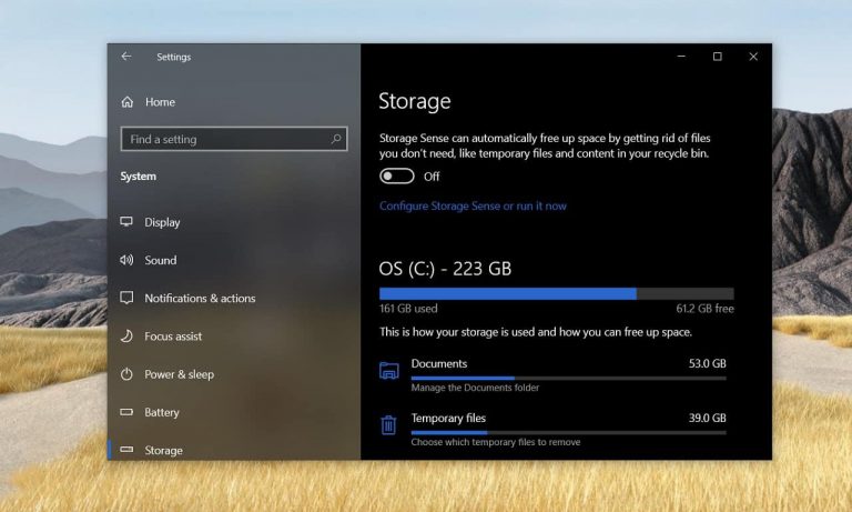 Windows Storage Drive Health