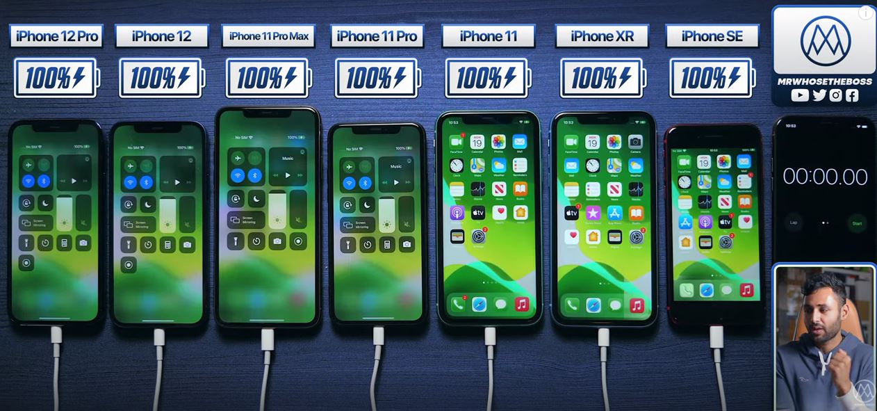 iPhone 12 vs iPhone 12 Pro / 11 Pro Max / 11 Pro / 11 / XR / SE Battery