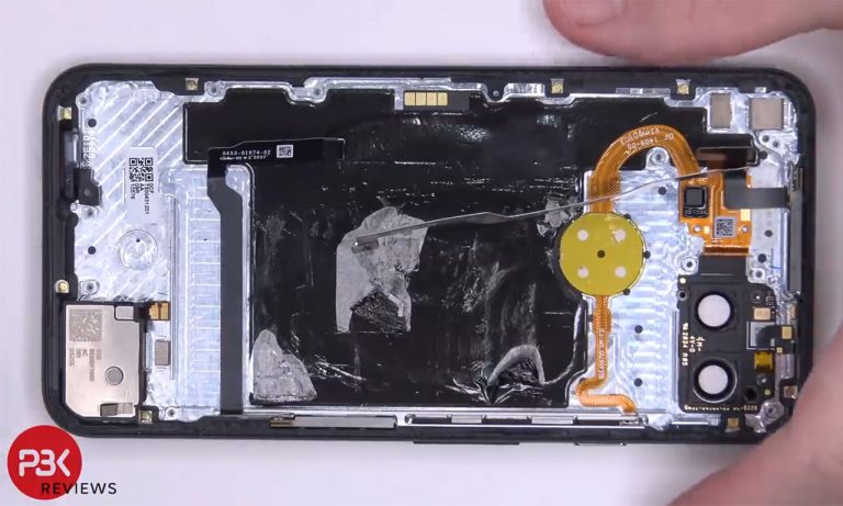 Google pixel 5 teardown wireless charging