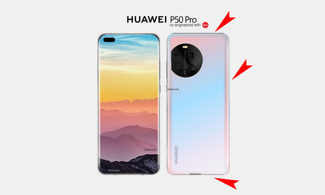 Huawei P50 Pro renders not