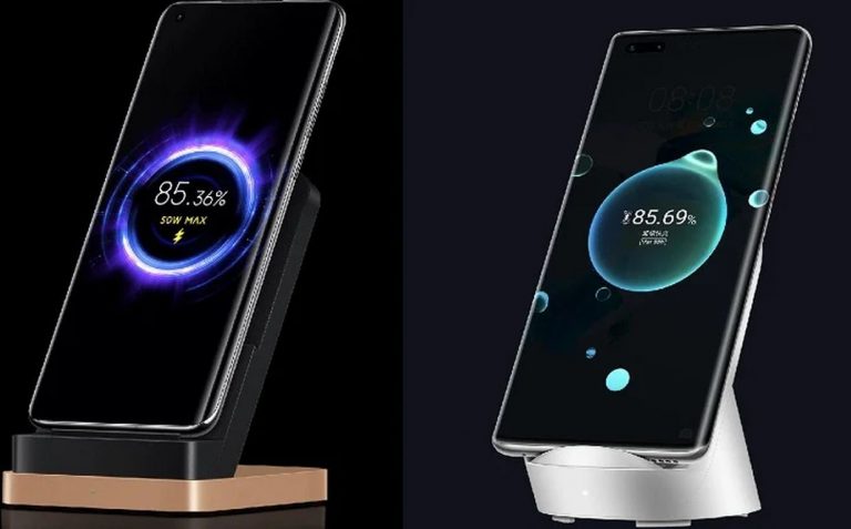Xiaomi Mi 10 Ultra vs Huawei Mate 40 Pro 50W wireless charge