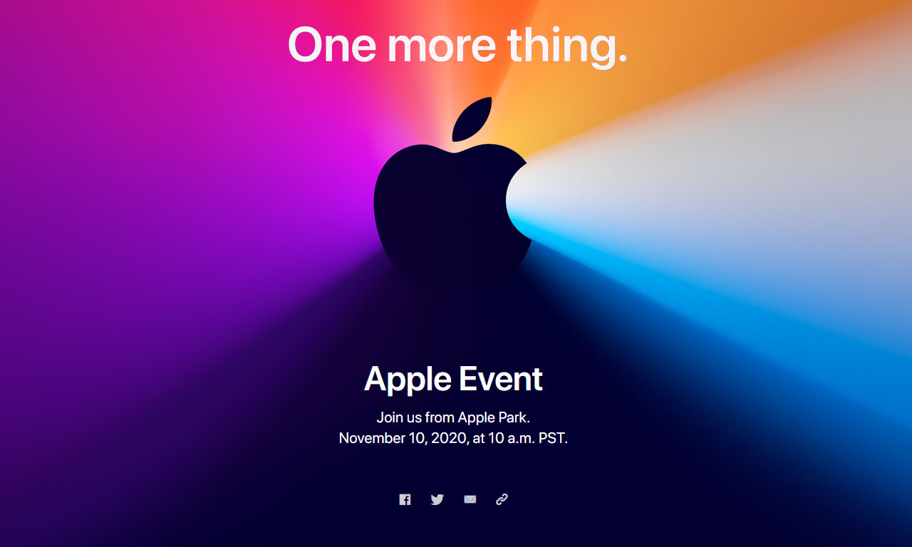 Η Apple θα ανακοινώσει 'One more thing' στις 10 Νοεμβρίου, ίσως τα