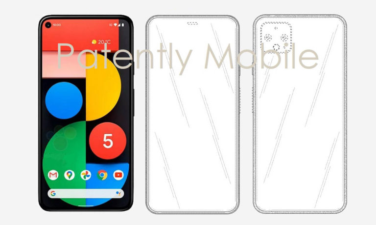 Google pixel 6 under-display camera patent