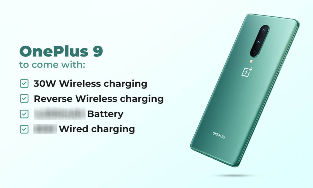 OnePlus 9 leak battery charge more