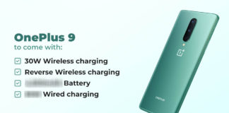 OnePlus 9 leak battery charge more