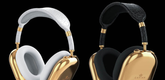 Αν τα 649€ για τα AirPods Max φαίνονται πολλά, τότε τα 89.000€ τι είναι; airpods max caviar 750 gold crocodile leather