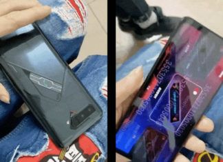 Asus ROG Phone 5 video second display on back