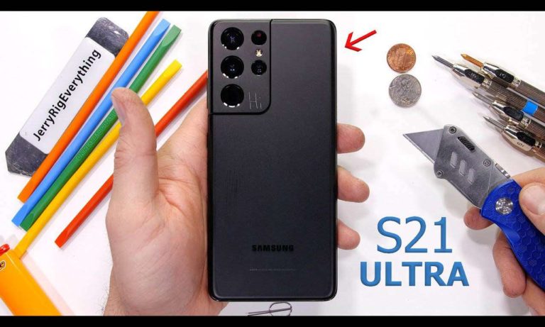Samsung Galaxy S21 Ultra two screen protectors durability test