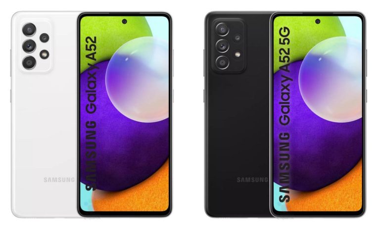 samsung galaxy a52 4g and 5g details