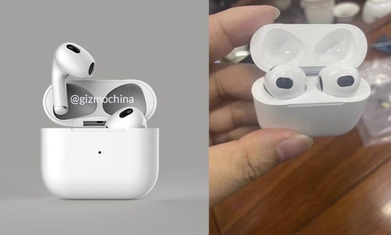 apple AirPods 3 renders live images