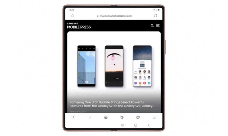 samsung galaxy z fold 2 one ui 3.1