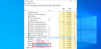 Windows 10 Sun Valley Eco Mode Task Manager