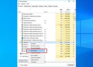 Windows 10 Sun Valley Eco Mode Task Manager