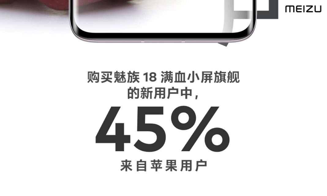 meizu 18 and meizu 18 pro 45 percent iphone users