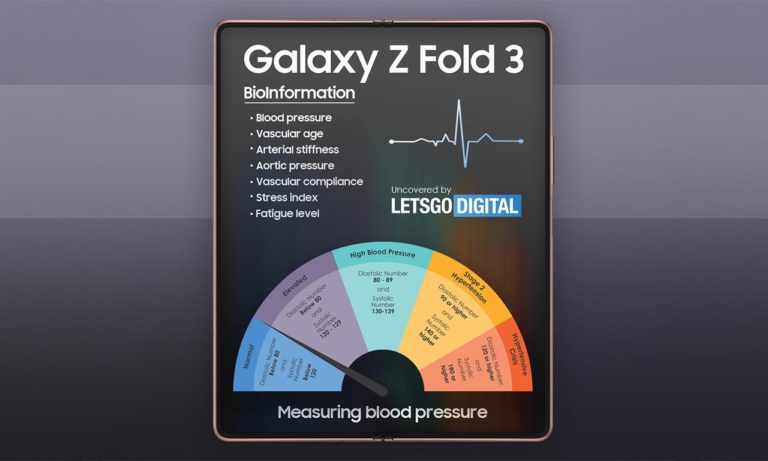 samsung foldable with health sensors
