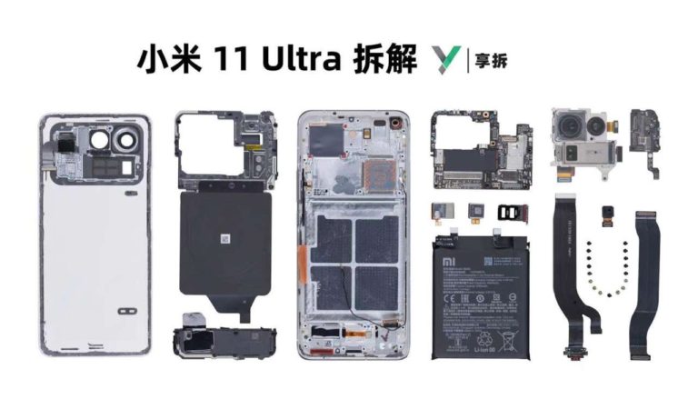 xiaomi mi 11 ultra teardown