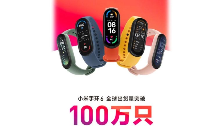 xiaomi mi band 6 one million sales