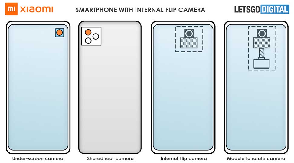 Xiaomi smartphone with under-display pop-up flip camera