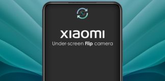 Xiaomi smartphone with under-display pop-up flip camera