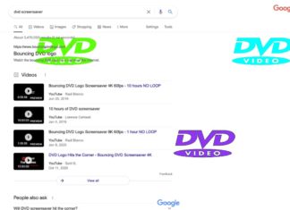 google dvd screensaver