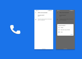 google phone caller id announce