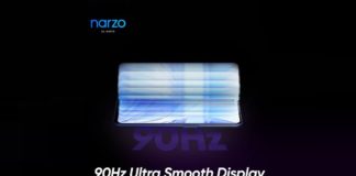 realme narzo 30 90hz display
