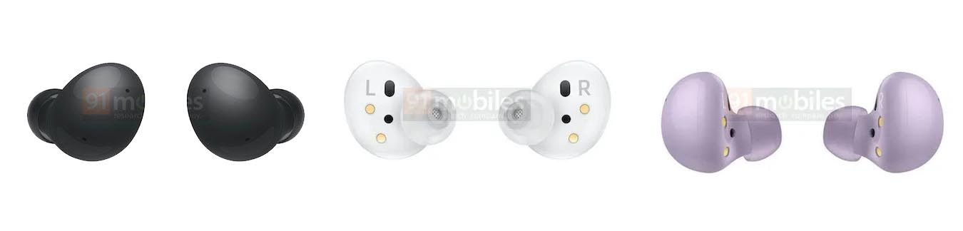 Samsung Galaxy Buds 2 official renders