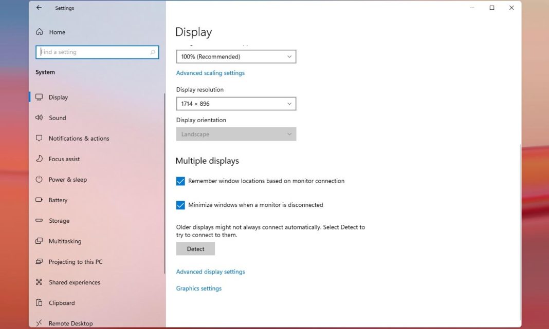 Windows 11 display settings