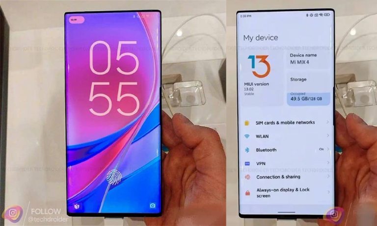 xiaomi mi mix 4 real life photos miui 13