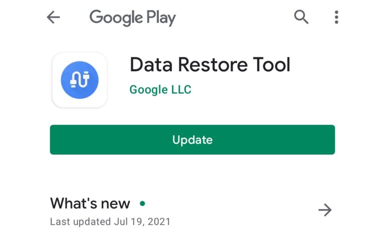 Data Restore Tool on PlayStore