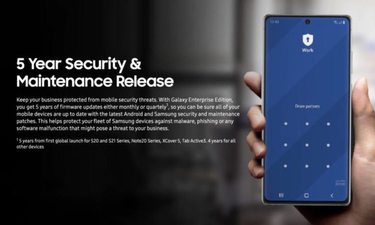 samsung galaxy smartphones 5 years update