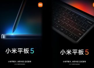 Xiaomi Mi Pad 5 Smart Pen and Keyboard Cover Teasers