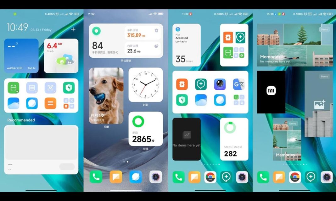 ios style widgets miui