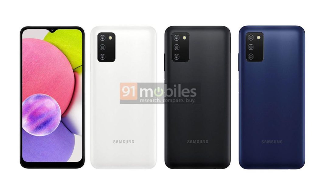 samsung galaxy a03s renders and specs