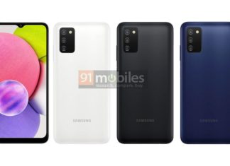 samsung galaxy a03s renders and specs