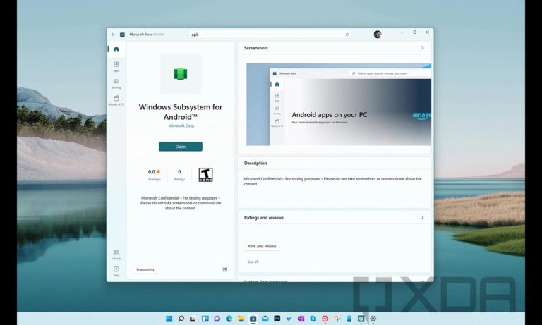 Windows Subsystem for Android on Xbox