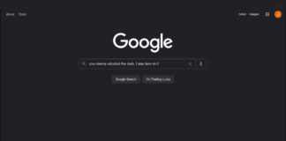 Google.com darkmode
